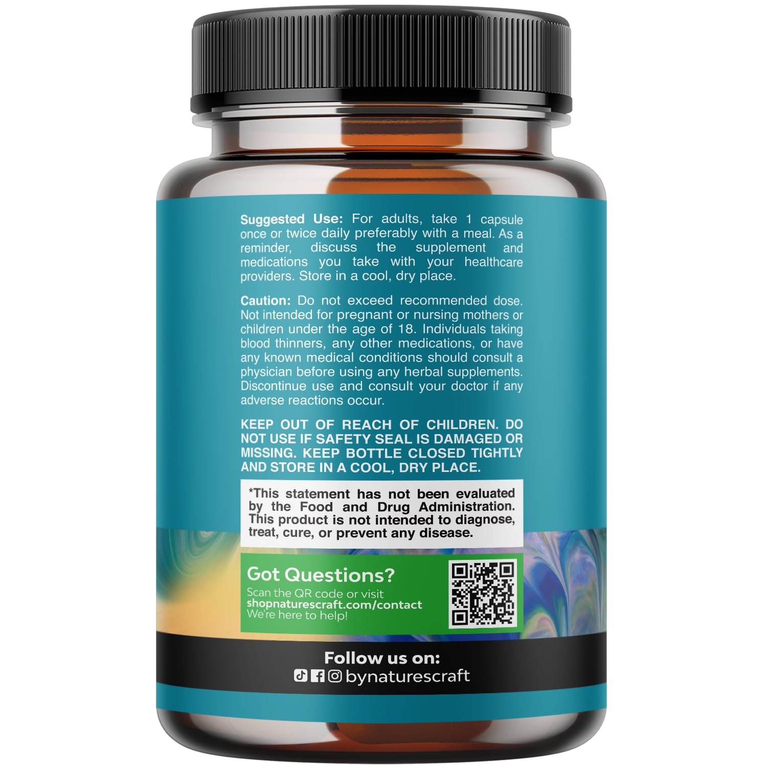 Nature's Craft L Tyrosine capsules pour scene suggesting mood and focus support in your routine.