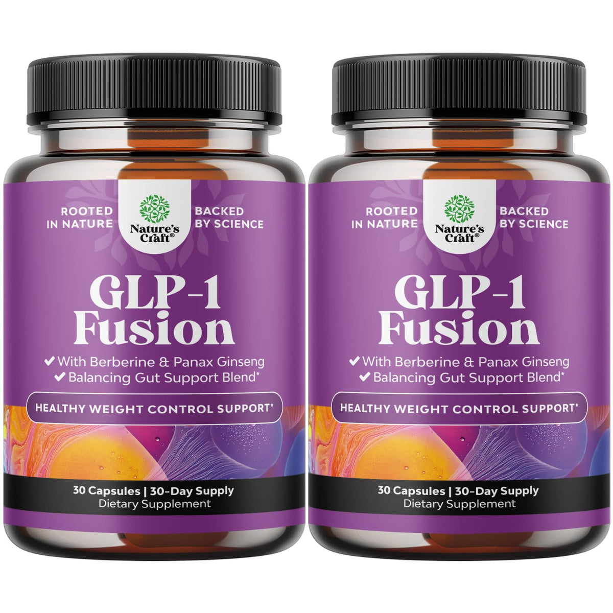 Natures Craft GLP-1 Berberine bottle pour for easy daily routine and balance