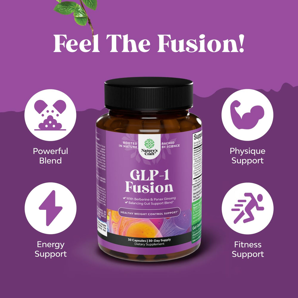Natures Craft GLP-1 Berberine daily dose in a bottle