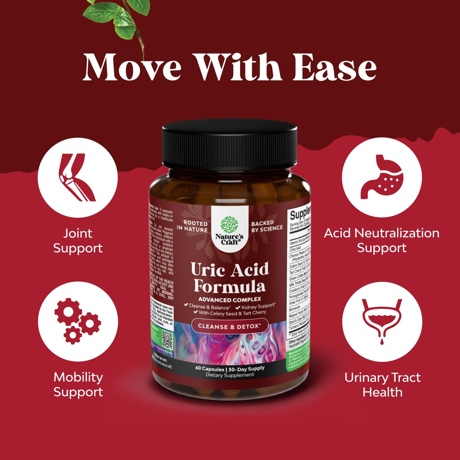 Natures Craft GMP and non-GMO seal on packaging ensures quality.