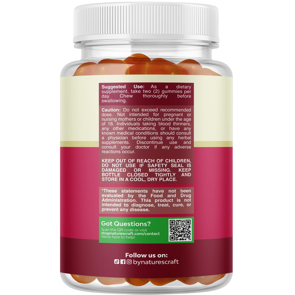 Natures Craft gominolas fertilidad frasco vidrio para almacenamiento