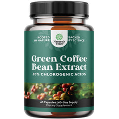Natures Craft Green Coffee Bean Extract capsules ready for daily energy support.