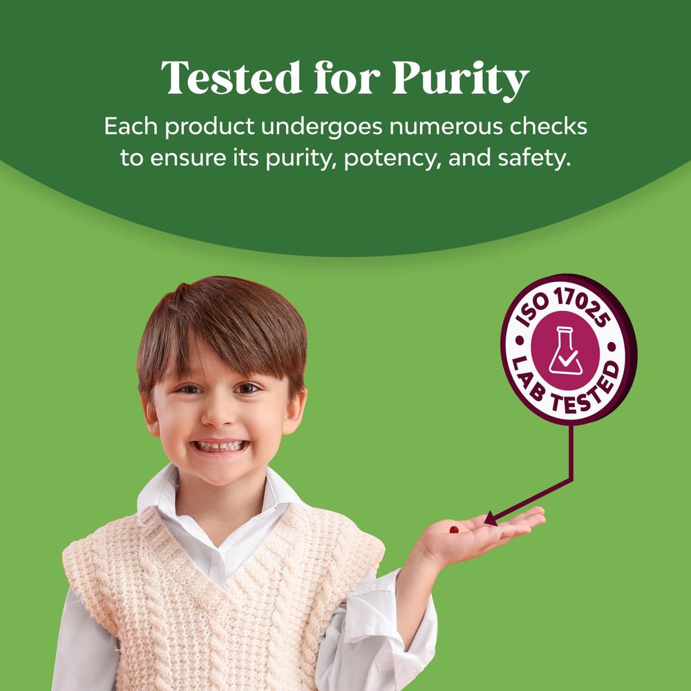 Nature's Craft Gummy bottle with spoon suggesting easy daily dose.