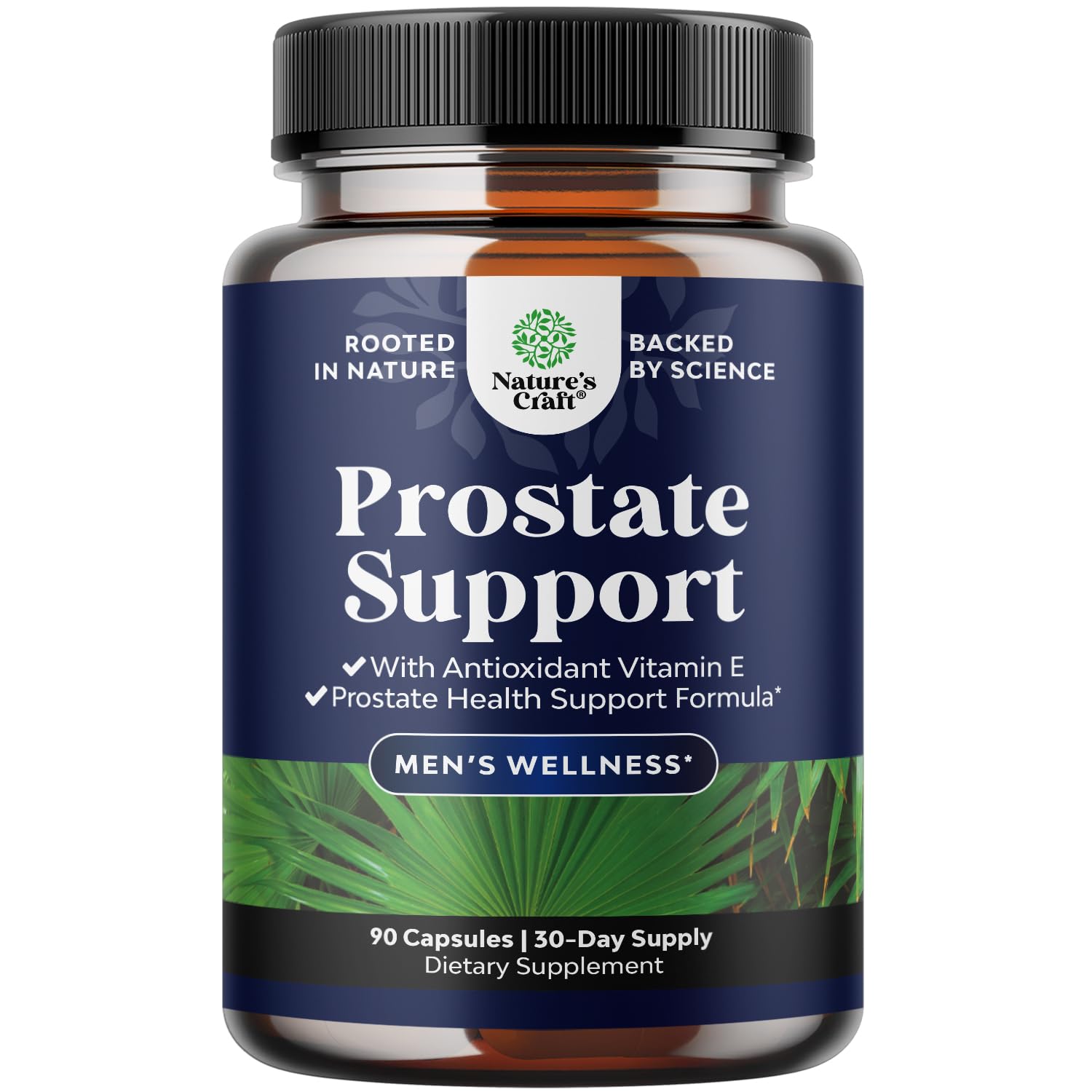 Natures Craft Herbal Prostate Supplement bottle front for daily urinary support