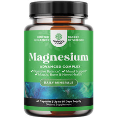 Natures Craft high-absorption magnesium complex bottle for optimized intake.