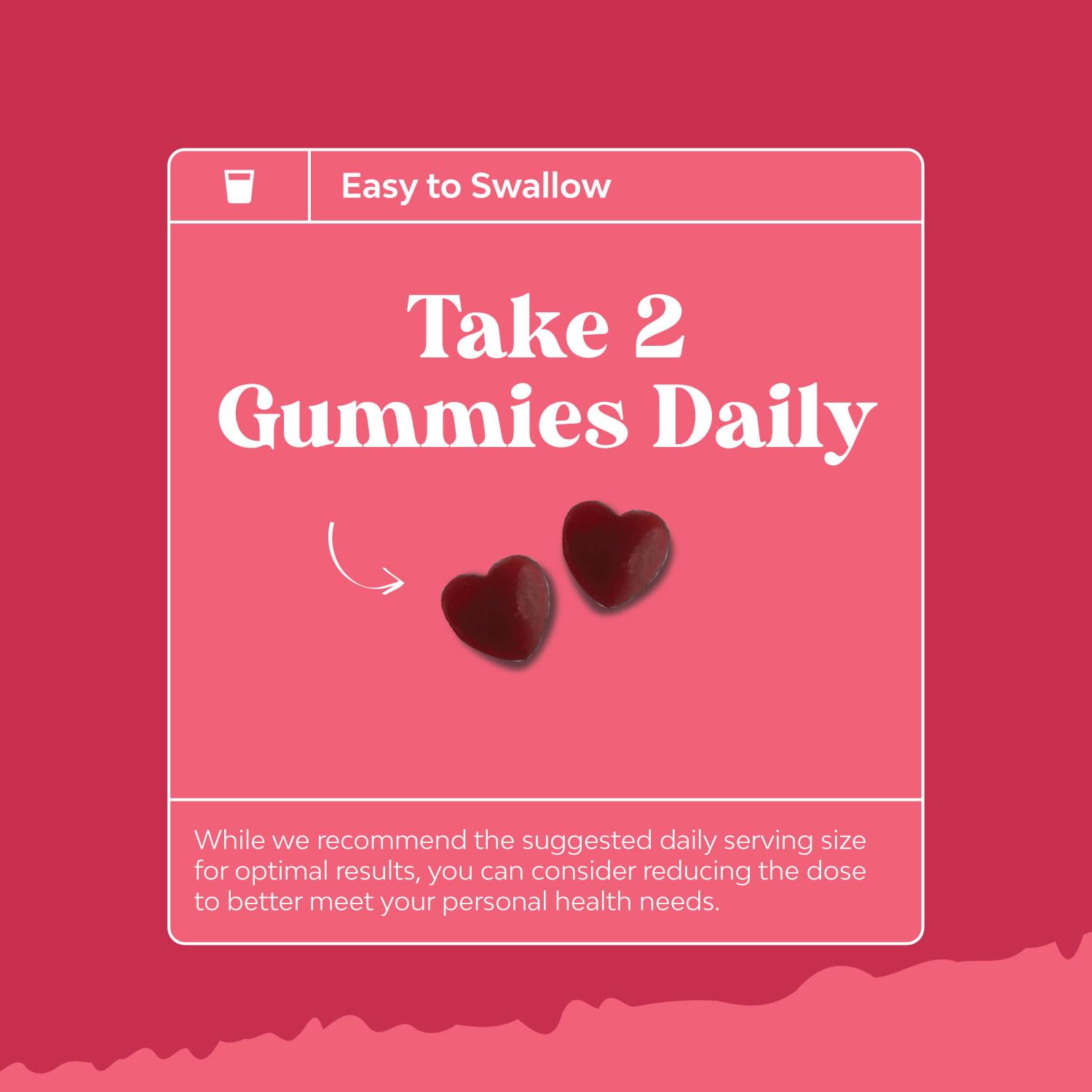 Daily-use imagery showing a calendar reminder for consistent intake.