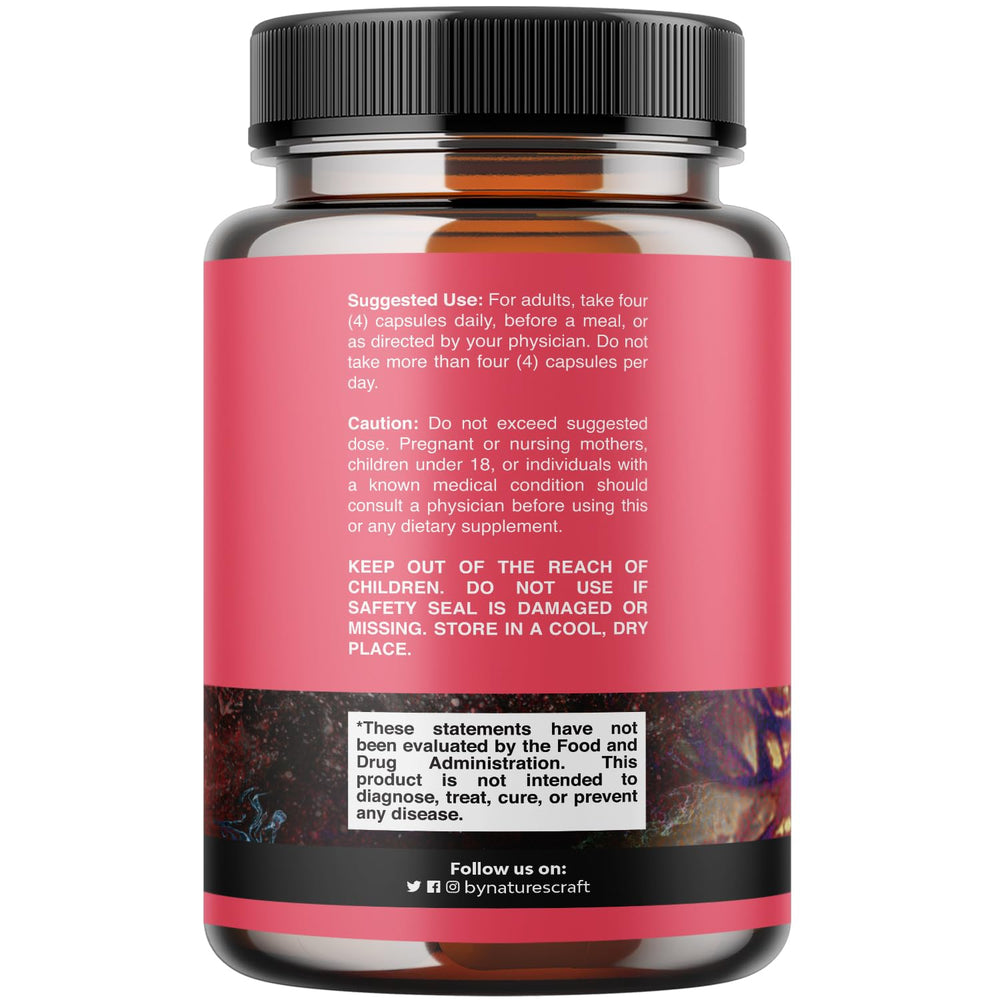 Natures Craft inositol capsules close-up for daily wellness