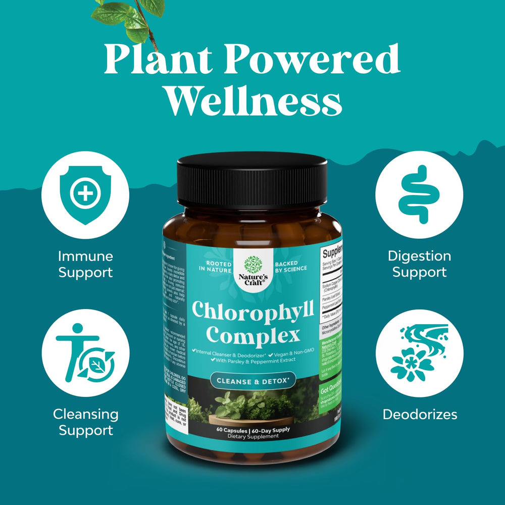 Natures Craft internal deodorant capsule image demonstrates odor neutralization from within