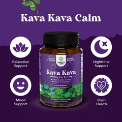 Natures Craft Kava capsules closeup emphasizing quality and mood-support potential.