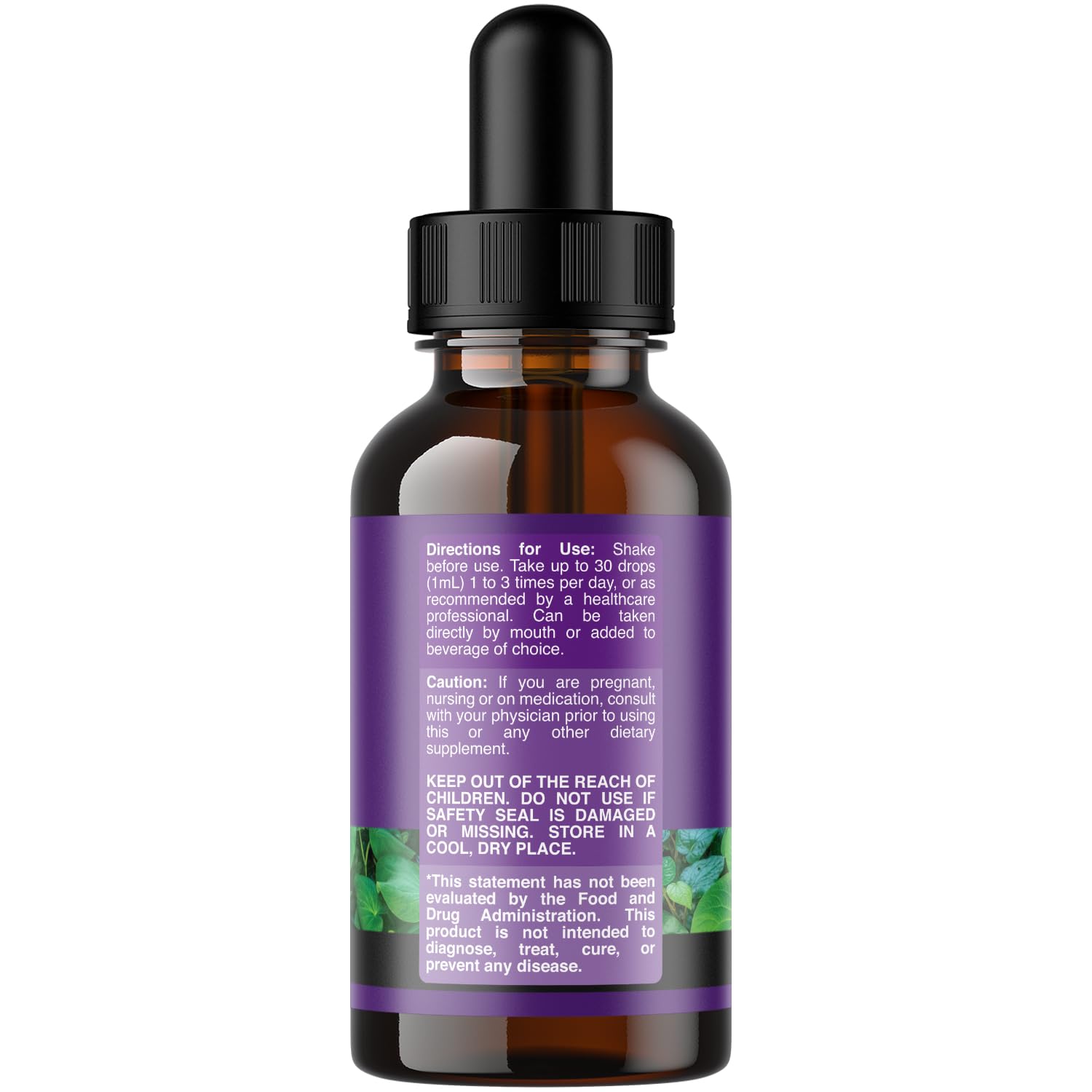 Natures Craft Kava Kava drops dropper showing precise dosage for daily use.