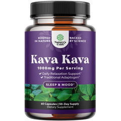 Natures Craft Kava Kava root extract capsules bottle for daily calm support.