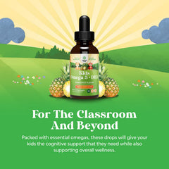 Natures Craft Kids DHA Omega 3 Drops with kid-friendly fruit flavor