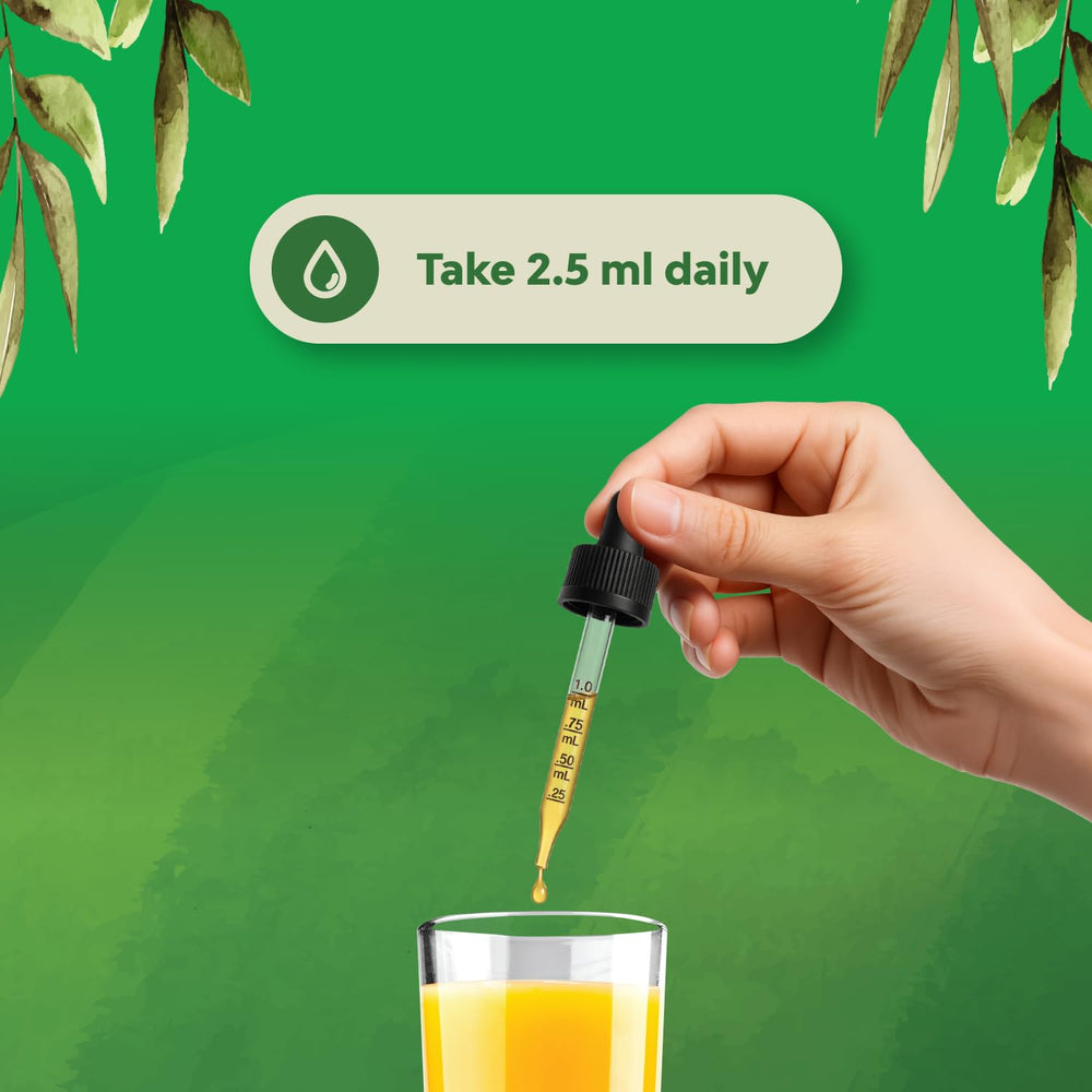 Natures Craft Kids DHA Omega 3 Drops label shows globally sourced ingredients