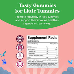 Nature's Craft Kids Fiber Gummies close-up texture and fruity flavor.