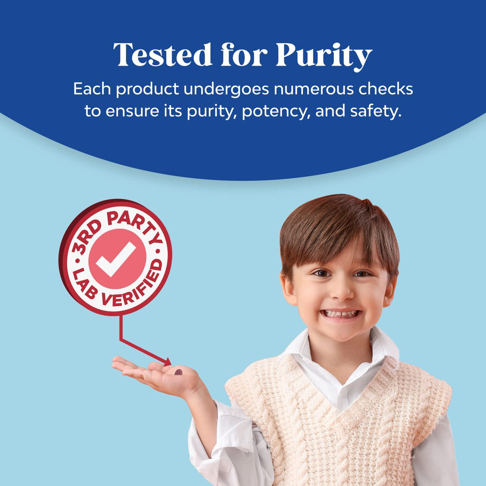 Nutrition label highlight on Natures Craft Kids Magnesium Gummies.
