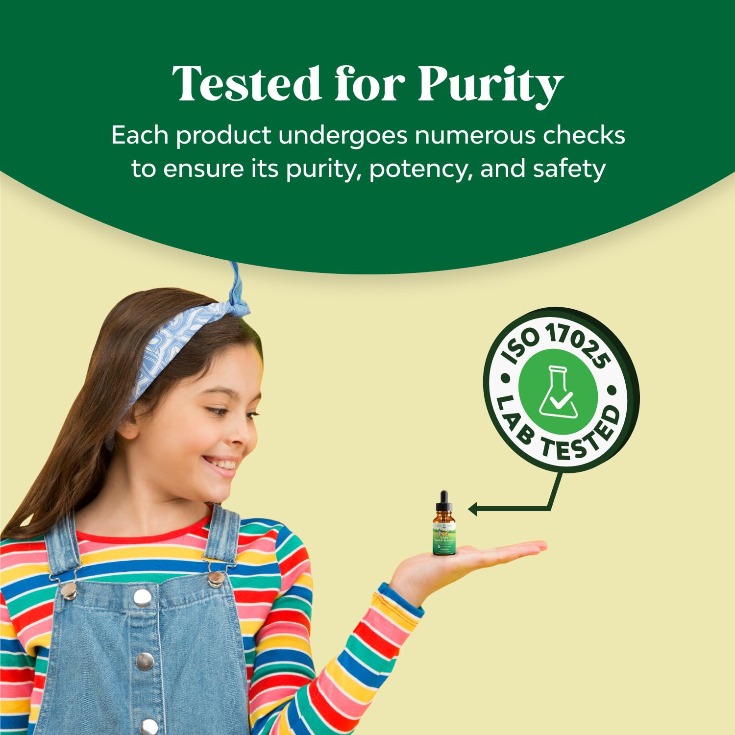 Natures Craft liquid multivitamin kids bottle nutrition label detail