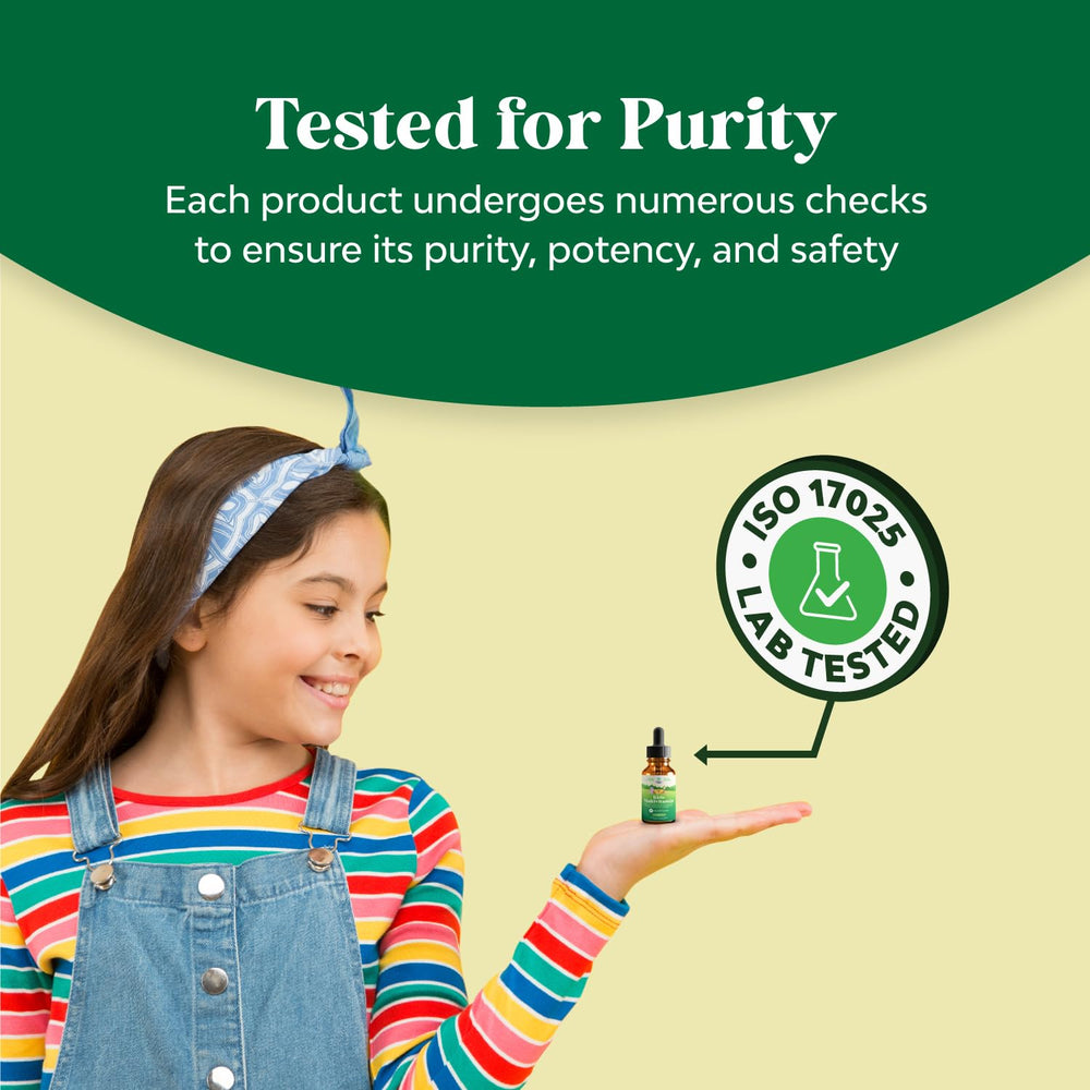 Natures Craft liquid multivitamin kids bottle nutrition label detail