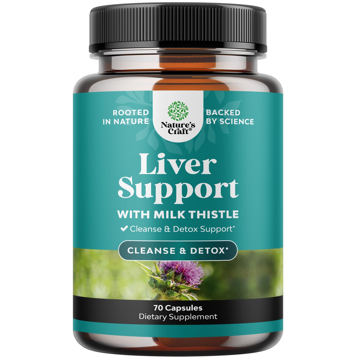 Nature's Craft Liver Cleanse bottle front for daily liver support and digestion.
