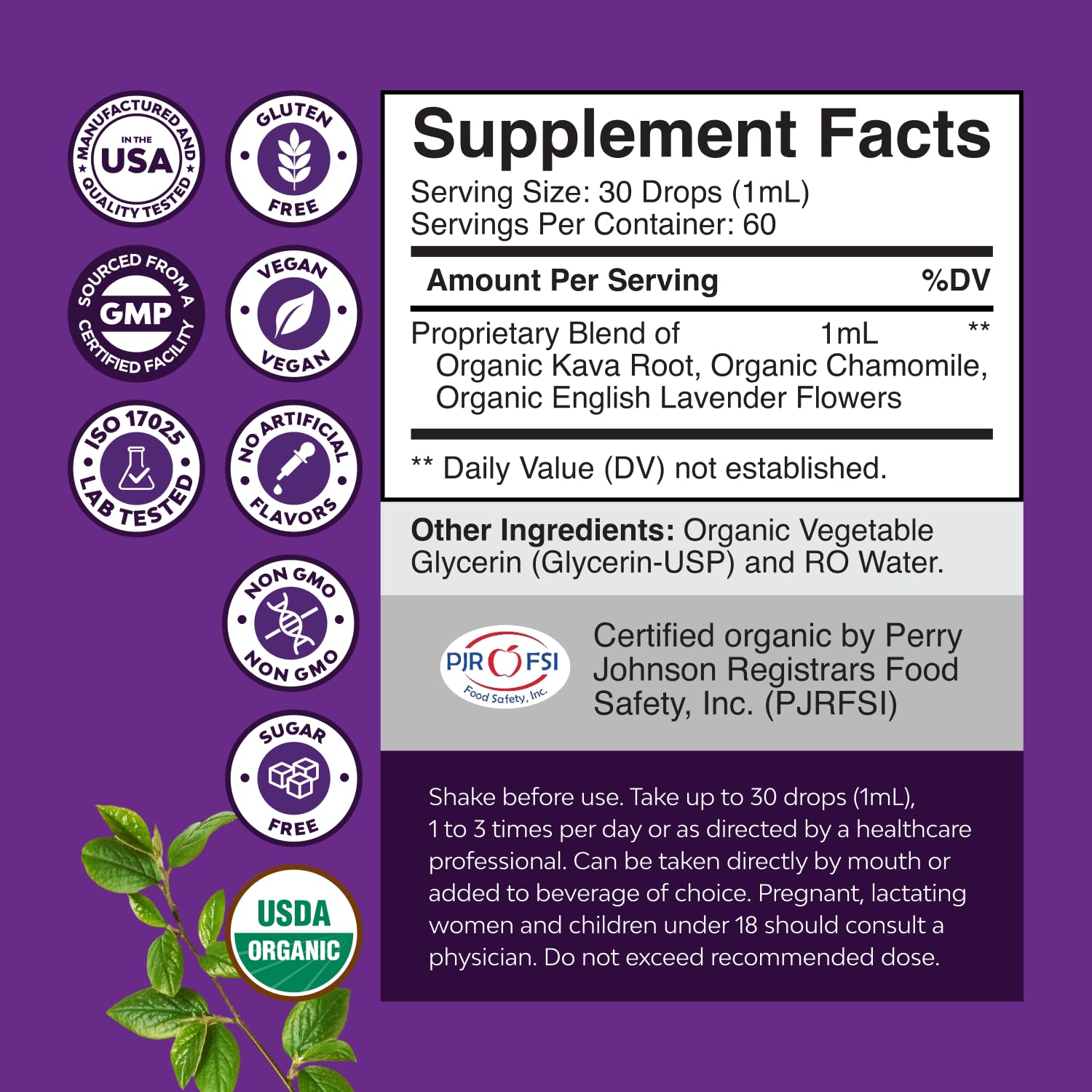 Natures Craft mood balance drops suggest gentle daytime calm.