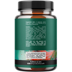 Natures Craft Pancreatin label closeup showing enzyme blend