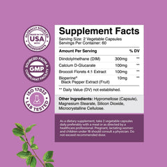 Potent DIM pills closeup from Nature's Craft for easy supplementation.