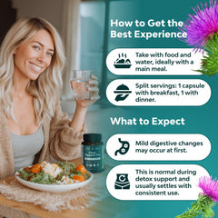 Natures Craft Pro Liver Support box confirms GMP-certified manufacturing and non-GMO botanicals.