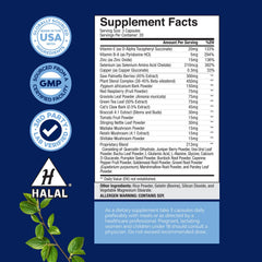Natures Craft prostate formula label highlights beta-sitosterol and zinc.