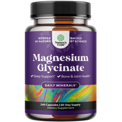 Nature's Craft Pure Magnesium Glycinate bottle shown for high-absorption daily use