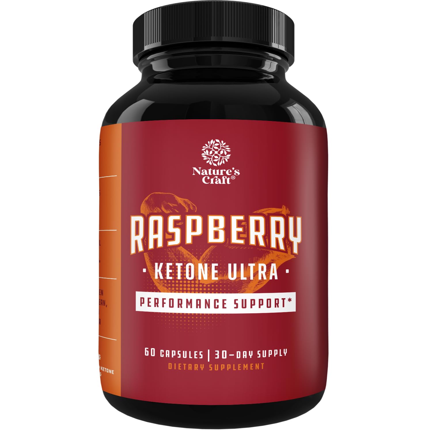 Natures Craft Raspberry Ketones bottle on shelf suggesting metabolism support