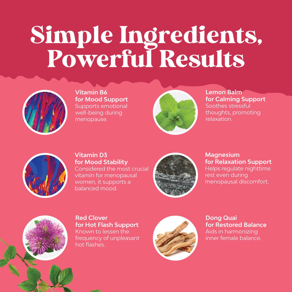 Natures Craft red clover leaves, a component of the hormone-support blend.
