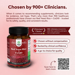 Closeup of Natures Craft red yeast rice capsules signaling premium, high-potency heart health nutrition.
