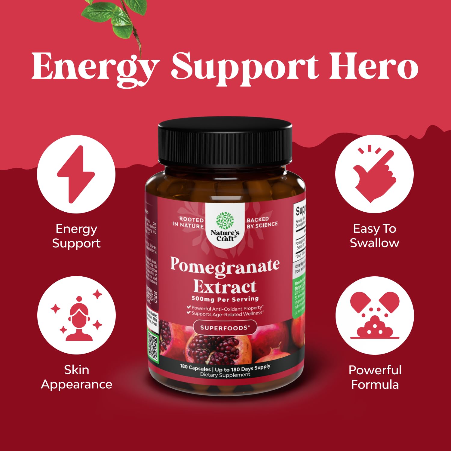 Natures Craft Reds Superfood packaging emphasizes convenient heart and joint wellness