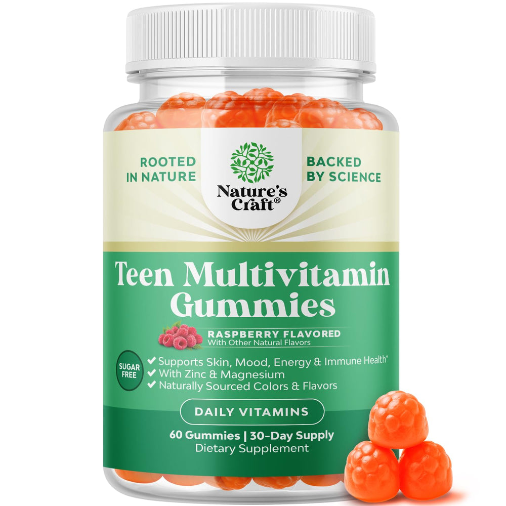 Natures Craft Teen Multivitamin Gummies bottle for easy daily teen wellness.