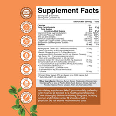 Natures Craft thyroid gummies iodine and selenium ingredients panel close-up.