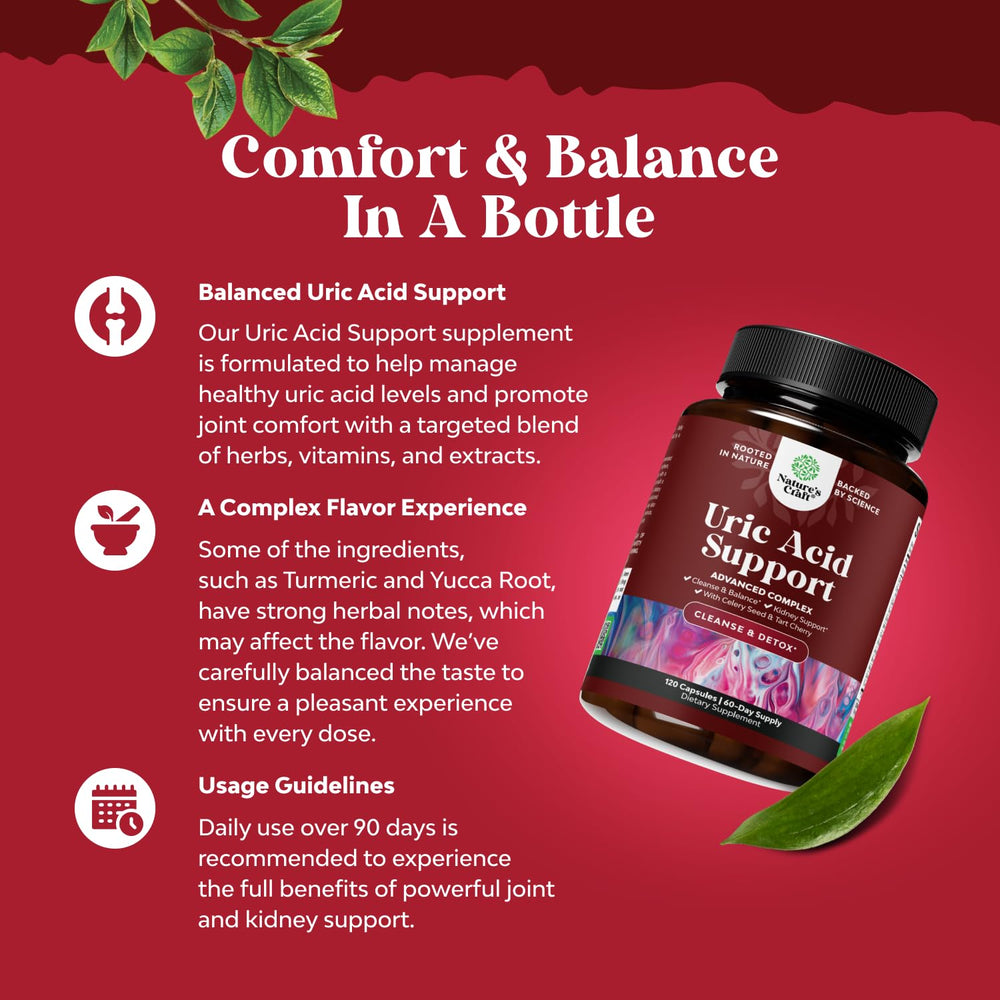 Natures Craft turmeric and tart cherry celery seed blend visual