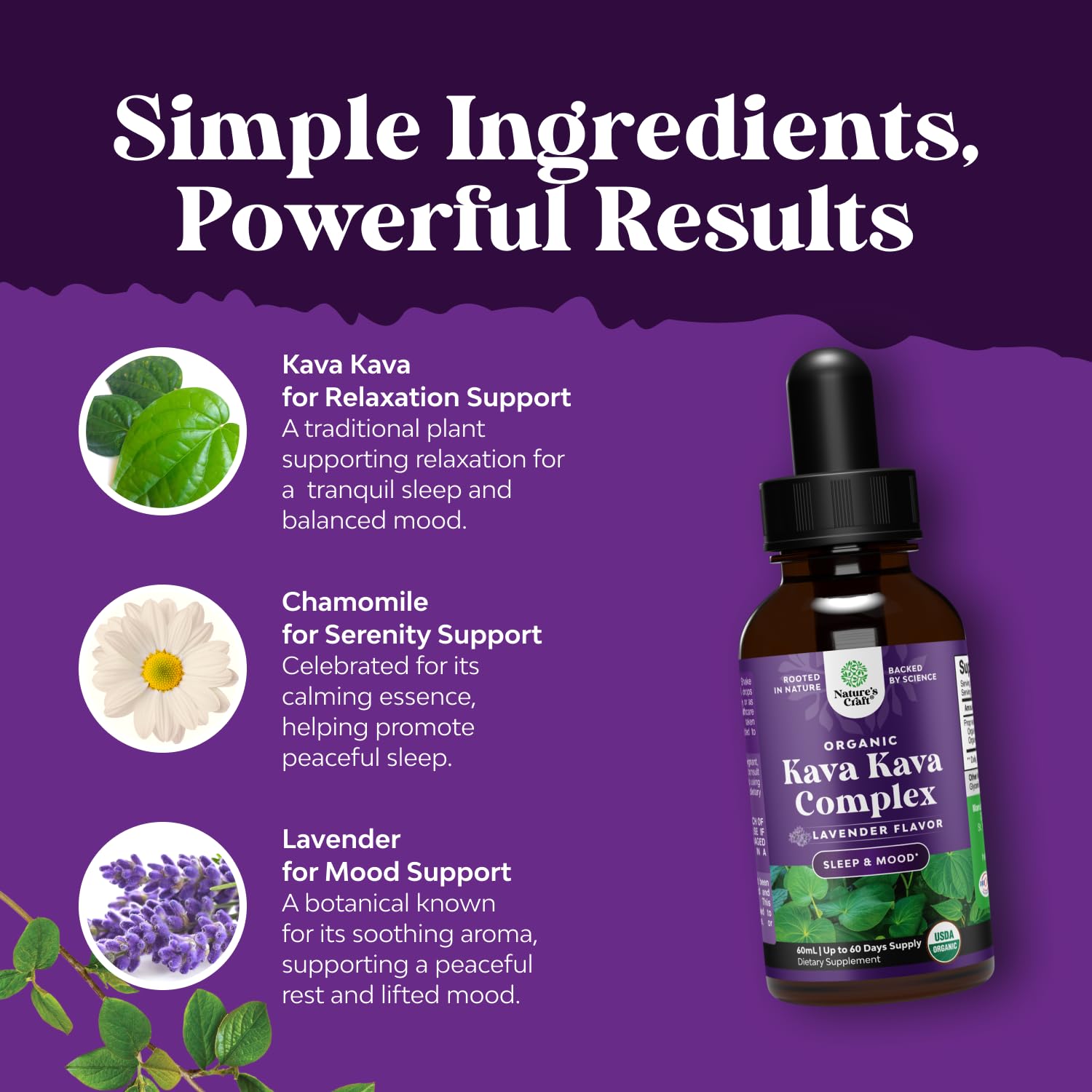 Natures Craft USA-made tincture produced in a GMP facility.