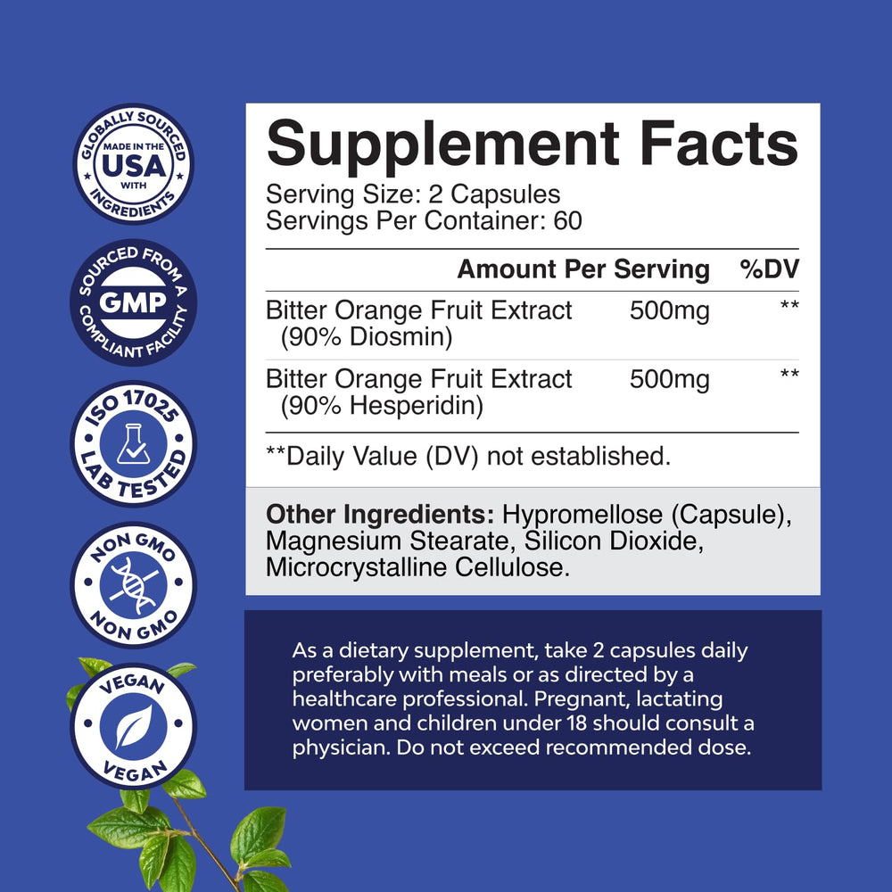 Nature's Craft vein-support capsules ready to swallow with water