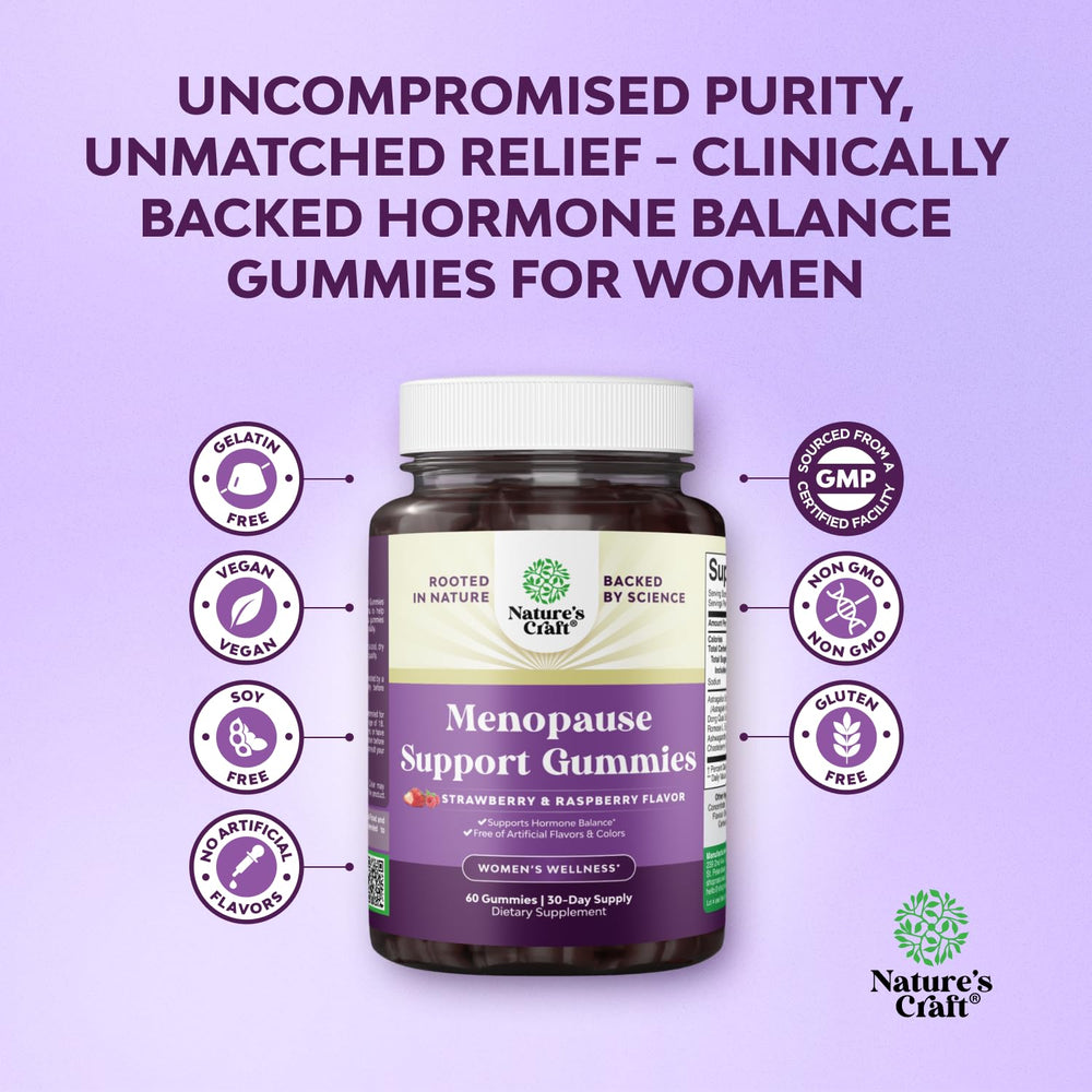 Natures Craft label highlights vegan, non-GMO, gluten-free attributes.