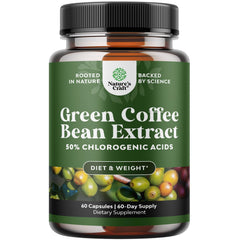 Natures Design Pure Green Coffee Bean Extract bottle for weight management support