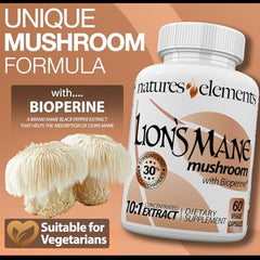 Bioperine bottle from Natures Elements illustrating absorption-enhancing supplement.