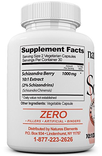 Natures Elements Schizandra extract capsules ready for easy daily supplementation