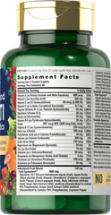 Nature's Fortune probiotic balance blend graphic illustrating digestive support.