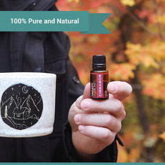 Nature's Fusions Cinnamon Bark dropper poised for precise application
