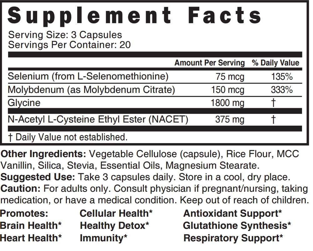 Nature's Fusions Neuro NAC capsules on white background for easy dosing