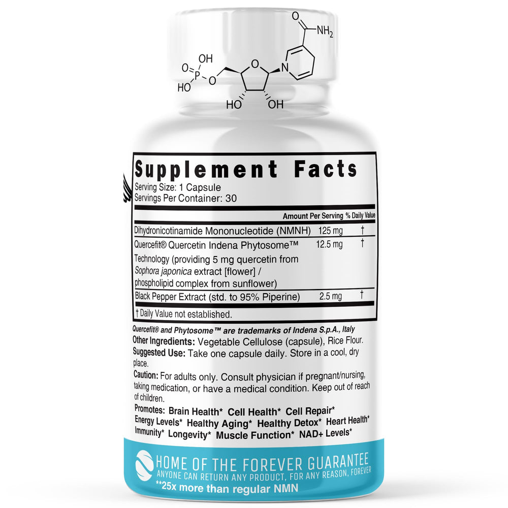 Nature's Fusions NMNH capsules shown ready for daily energy support.