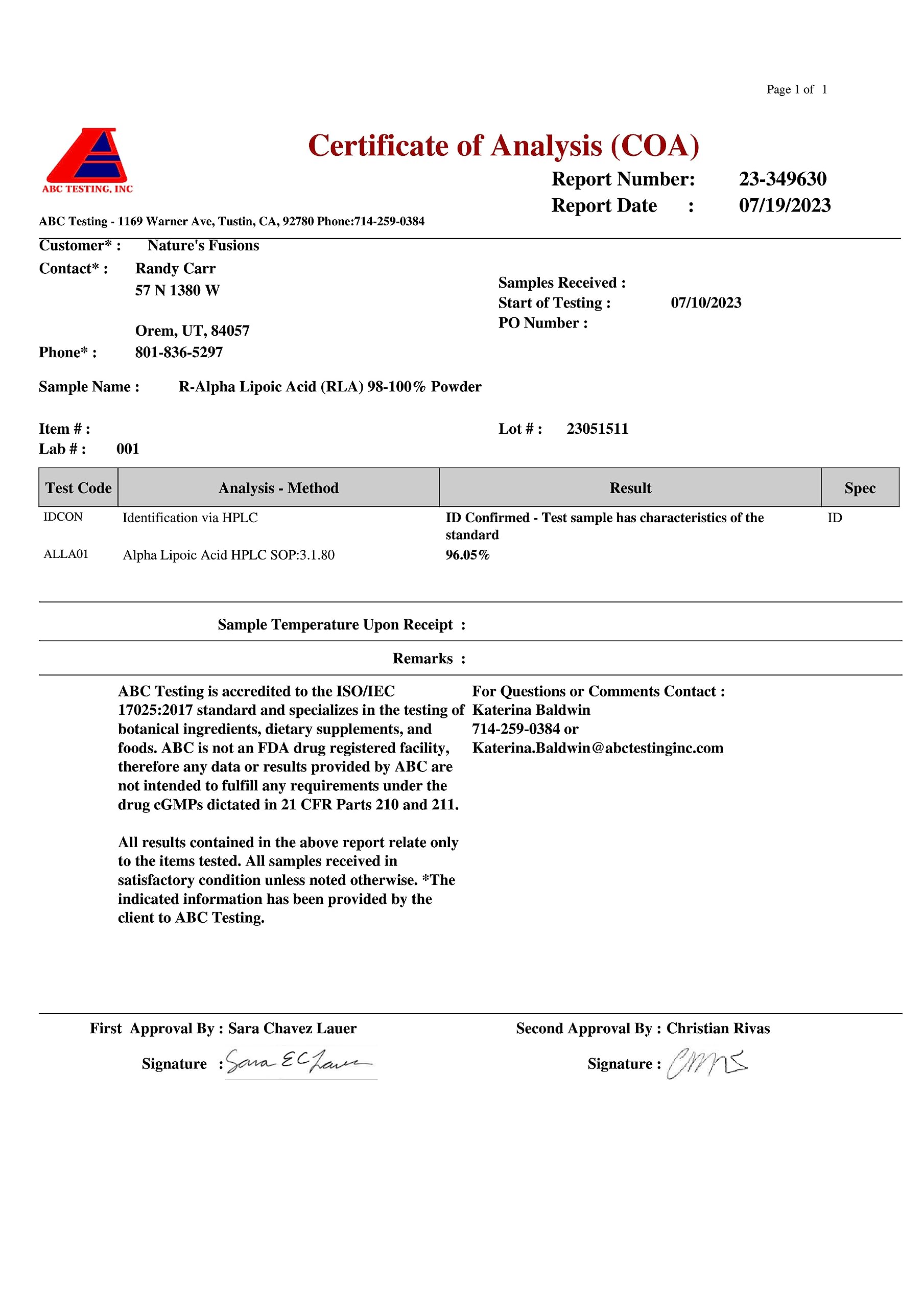 Nutri RALA bottle label detail shows dosage clarity and Biotin inclusion