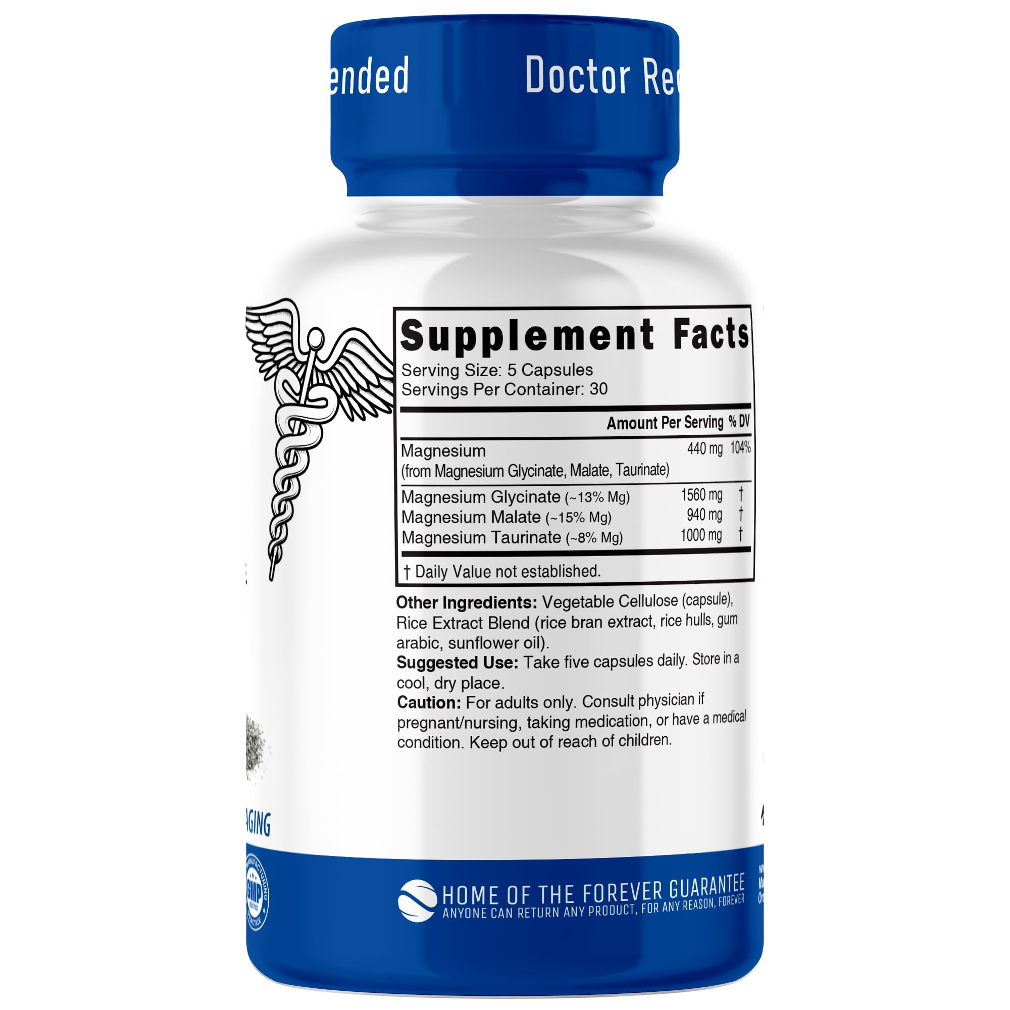Nutri Triple Magnesium capsules arranged for daily supplementation