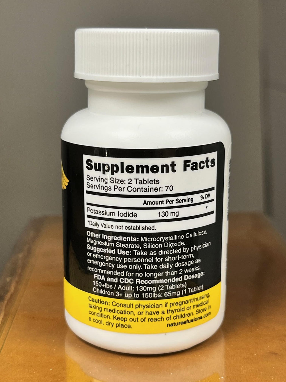 Nature's Fusions KI tablets divided for flexible dosing in families.