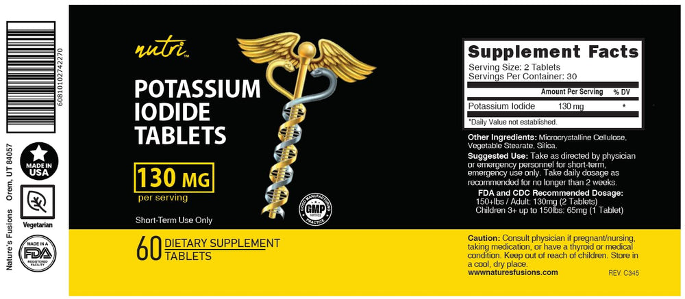 Nature's Fusions 130 mg tablets shown as easily divisible for families
