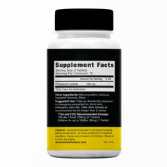 Nature's Fusions Potassium Iodide Tablets close-up highlights 130 mg dose